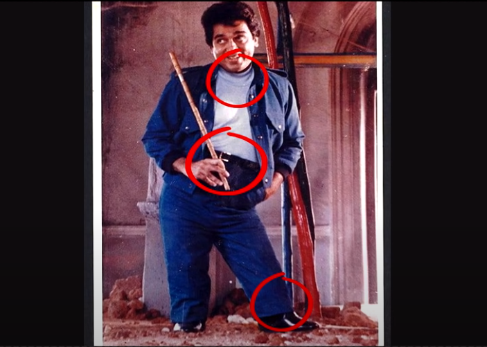 Special costume -படத்துல எல்லா இடத்துலயும் அவர் கழுத்து தெரியாது,கழுத்து வர tshirt /shirt போற்றுப்பாரு.கழுத்துக்கும் தலைக்கும் இருக்குற இடைவெளி அதிகமா இருக்கும் அதுக்காக கழுத்து வர டிரஸ் போற்றுப்பாரு அப்புறம் அவரோட பெரிய கைய மறைக்க full hand ஷர்ட் போற்றப்பாரு.