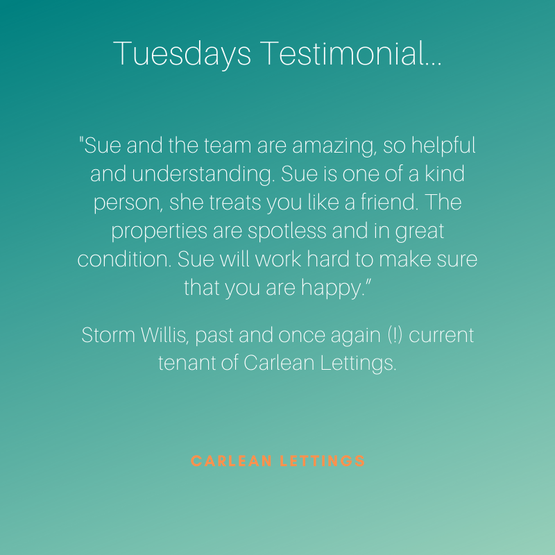 HainsbySue's tweet photo. Today we have a testimonial from a tenant that left Carlean due to personal circumstances but then joined us again when her situation changed once more. Life has these twists and turns but Carlean was glad to be able help. Happy tenants = less void periods. #Carlean #caring https://t.co/BoXjtxicjp