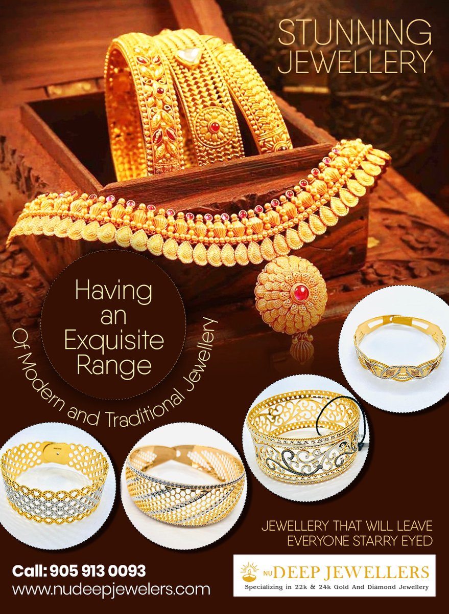 nudeepjewelers's tweet photo. Shop #PureGoldJewellery in #Brampton
Welcome to @nudeepjewelers, specialized in #22Carot #24Carot Pure #GoldJewellery. ✆ 905-913-0093

🌐 https://t.co/cU500SQ4Bp

#GoldNecklace #GoldPendants #GoldRings #GoldBangles #Bracelets #GoldEarrings #Kadas #GoldChains 
#GoldJewelery #Gold https://t.co/WX3v8HX9Sh