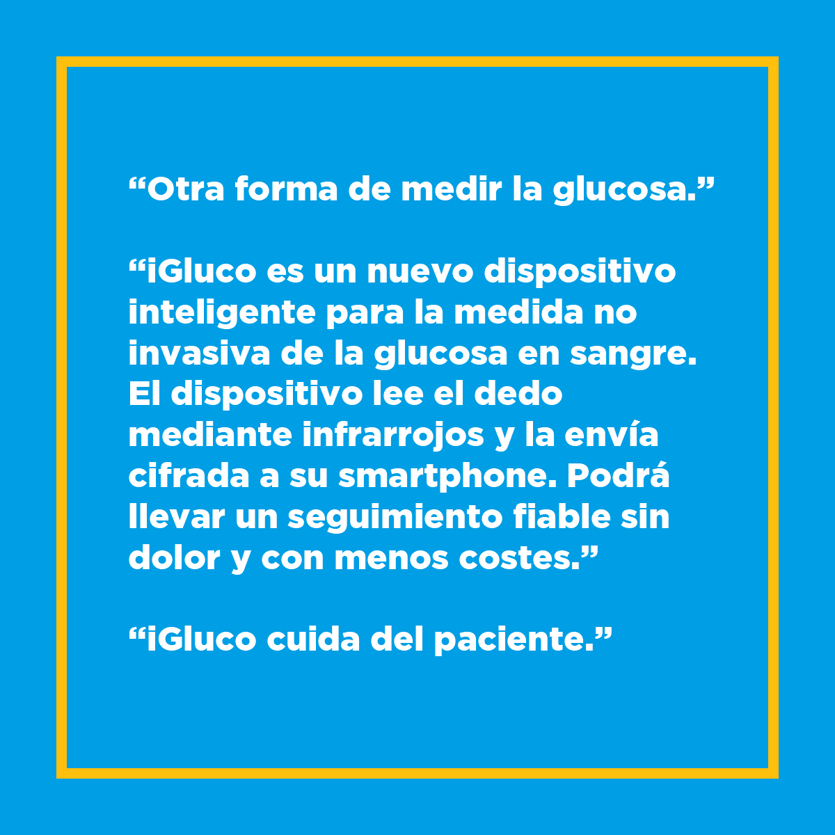 ArchipelagoNext's tweet photo. Una de las últimas startups en la que colaboramos:

#Igluco. ➡ Apuesta por la salud. Ofrece un dispositivo que lee el dedo mediante infrarrojos y envía parámetros cifrados al Smartphone del paciente, capaz de parametrizar la insulina en sangre. 👉📱

🚀 https://t.co/ecD3aNM6lX https://t.co/PBoFLFBmCp