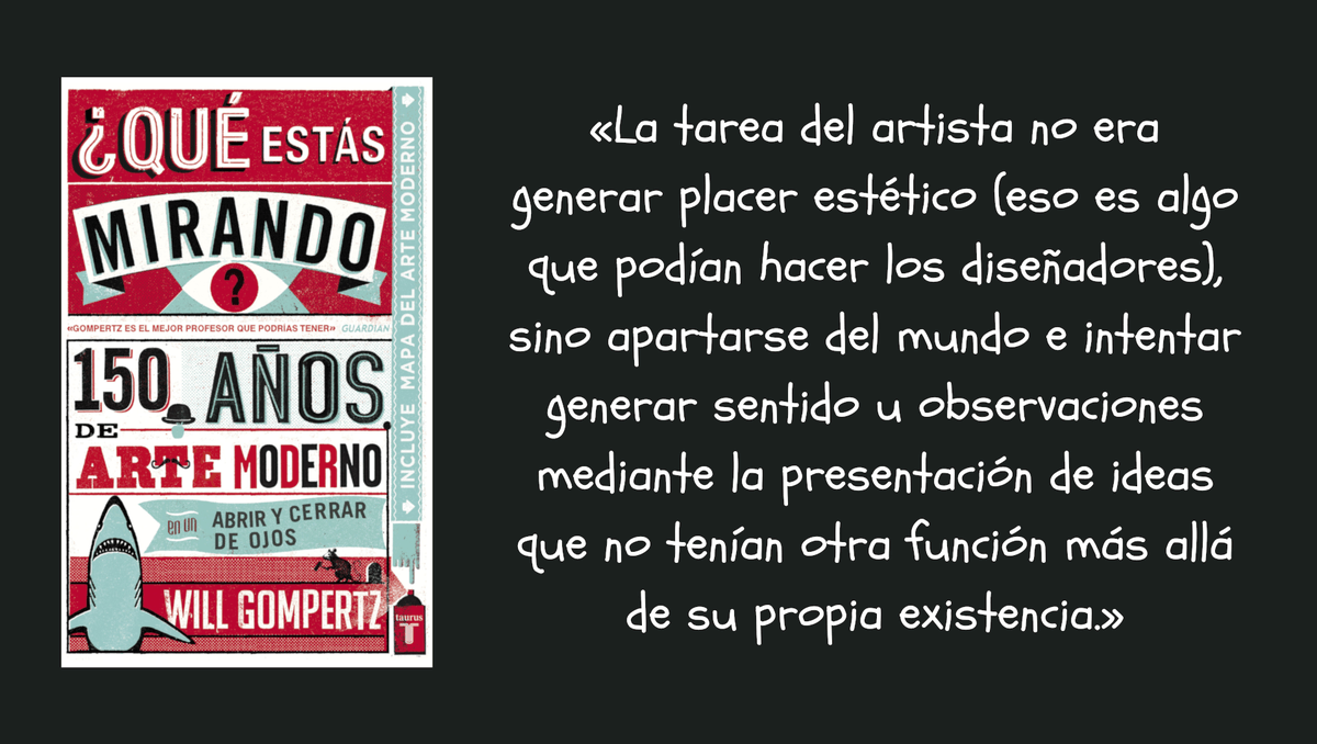 tauruseditorial's tweet photo. «Para salvar la brecha que separa a muchos visitantes de los objetos que contemplan, #WillGompertz ha escrito precisamente #QuéEstásMirando, un ameno recorrido por la creación moderna para que la comprenda todo el mundo.» Javier Ors, La Razón
Más info. 👉 https://t.co/vUiO0trte5 https://t.co/7N3F8hzDD3
