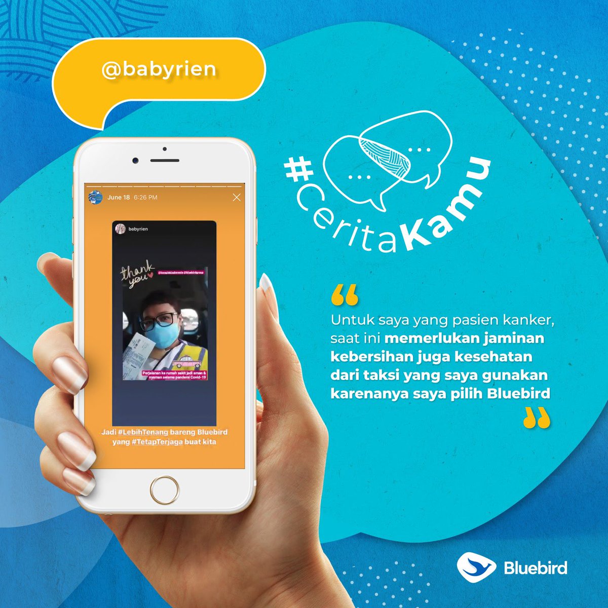 Perjalanan yang aman dan nyaman selalu menjadi prioritas Bluebird dalam mengantarkan setiap pelanggan dengan sepenuh hati di tengah masa pandemi ini.⁣