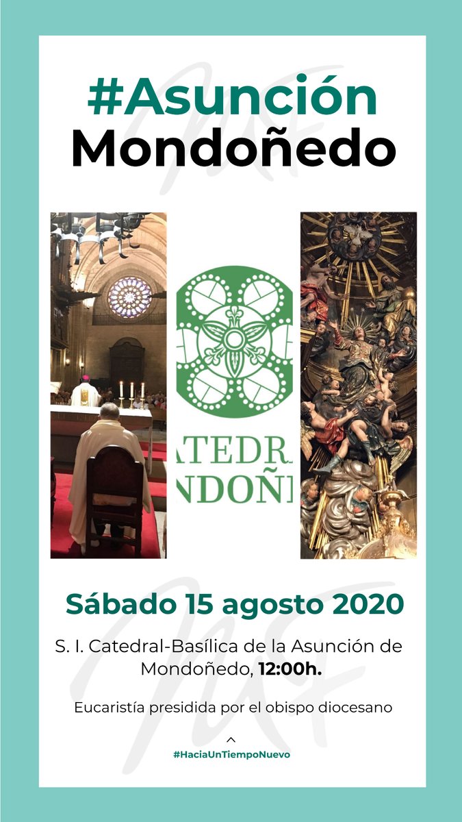 Diócesis de Mondoñedo-Ferrol (@mondonedoferrol) on Twitter photo #AGENDAHOY ⏰ #Eucaristía en la solemnidad de la #Asunción de la Virgen María en la <a href="/catedralmondone/">Catedral de Mondoñedo</a>
#HaciaUnTiempoNuevo #Mondoñedo <a href="/cmfluisangel/">Luis Ángel de las Heras cmf</a> <a href="/ConcMondonedo/">Concello Mondoñedo</a> #FelizVerano #AGENDAHOY ⏰ #Eucaristía en la solemnidad de la #Asunción de la Virgen María en la <a href="/catedralmondone/">Catedral de Mondoñedo</a>
#HaciaUnTiempoNuevo #Mondoñedo <a href="/cmfluisangel/">Luis Ángel de las Heras cmf</a> <a href="/ConcMondonedo/">Concello Mondoñedo</a> #FelizVerano