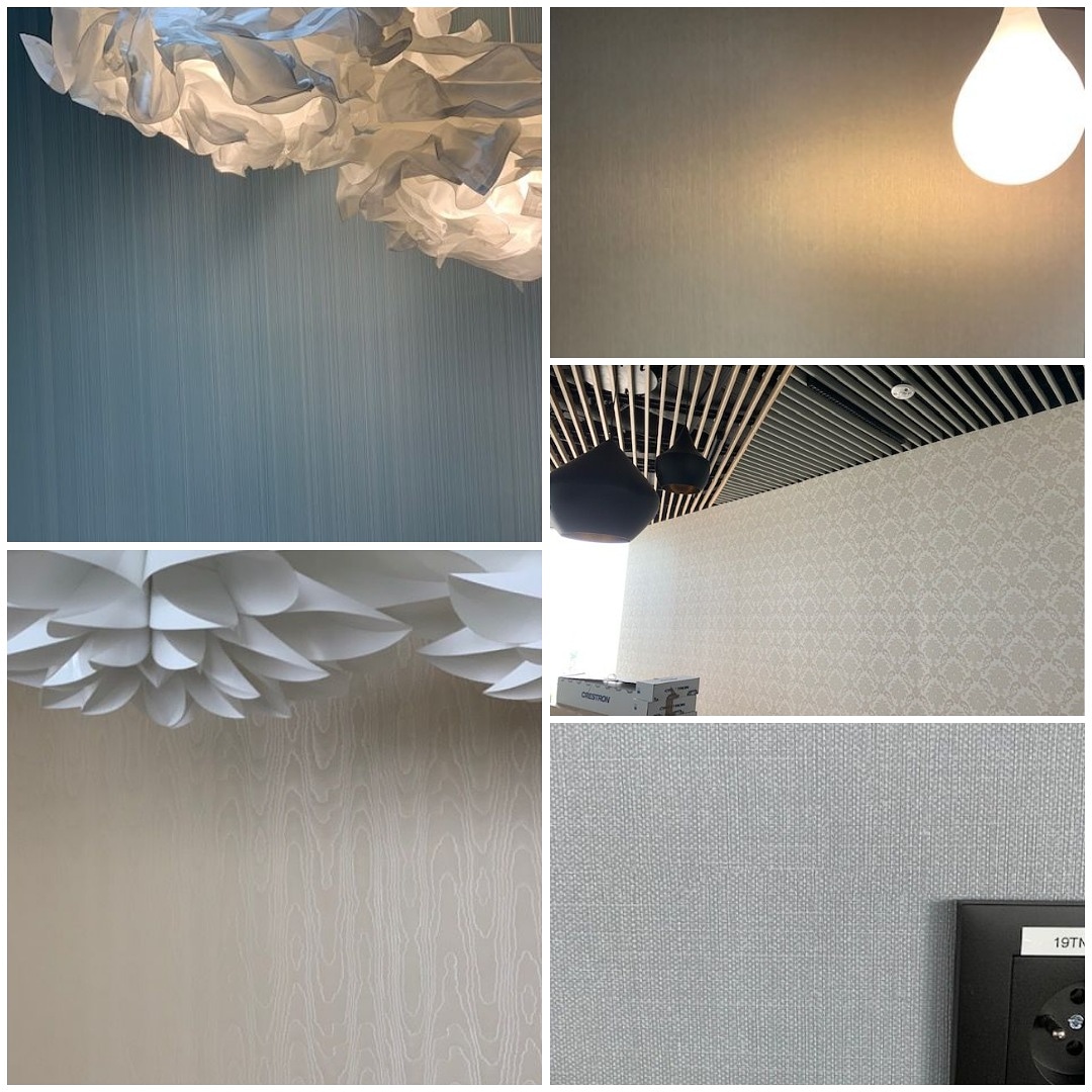 One investment - a spectrum of Muraspec #wallcoverings on the walls👍 See how details like the colour and texture of our wallcoverings work beautifully with #interiordesign elements such as lighting. The superior quality of our Muraspec wallcoverings #muraspec #offices #hotels