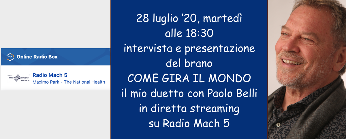 FrancoSimoneFS's tweet photo. https://t.co/PbVvRtP4Jf
Intervista e canzone
#comegirailmondo
#radiomach5 
#paolobelli
#musicaecologica https://t.co/UWZHFi1FgQ