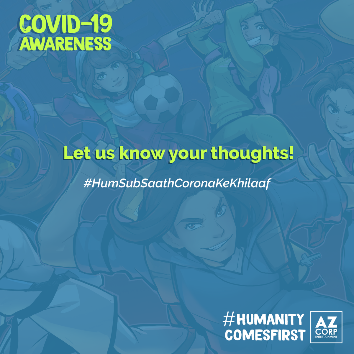 AzCorpComics's tweet photo. We would appreciate if our followers take out 5 minutes and filled our survey. #HumSubSaathCoronaKeKhilaaf https://t.co/JtEX5g9icE https://t.co/PbEgUin3Ze