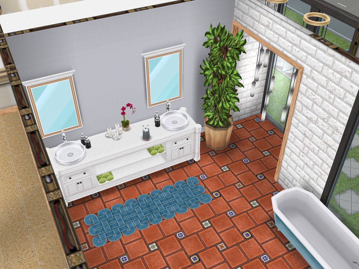simsfreeplaye's tweet photo. bathrooms  #TheSimsFreeplay #thesims https://t.co/SLHSoDZ7Vt