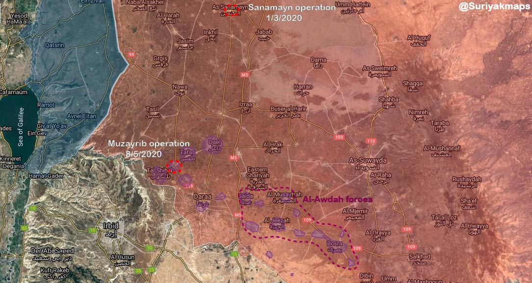 & opened a dialogue between the army & rebel groups with small concessions that didn't satisfy either side. The continuation of attacks & the creation of Al-Awdah forces (8th brigade inside 5th corps) formed by ex-rebel troops (4)