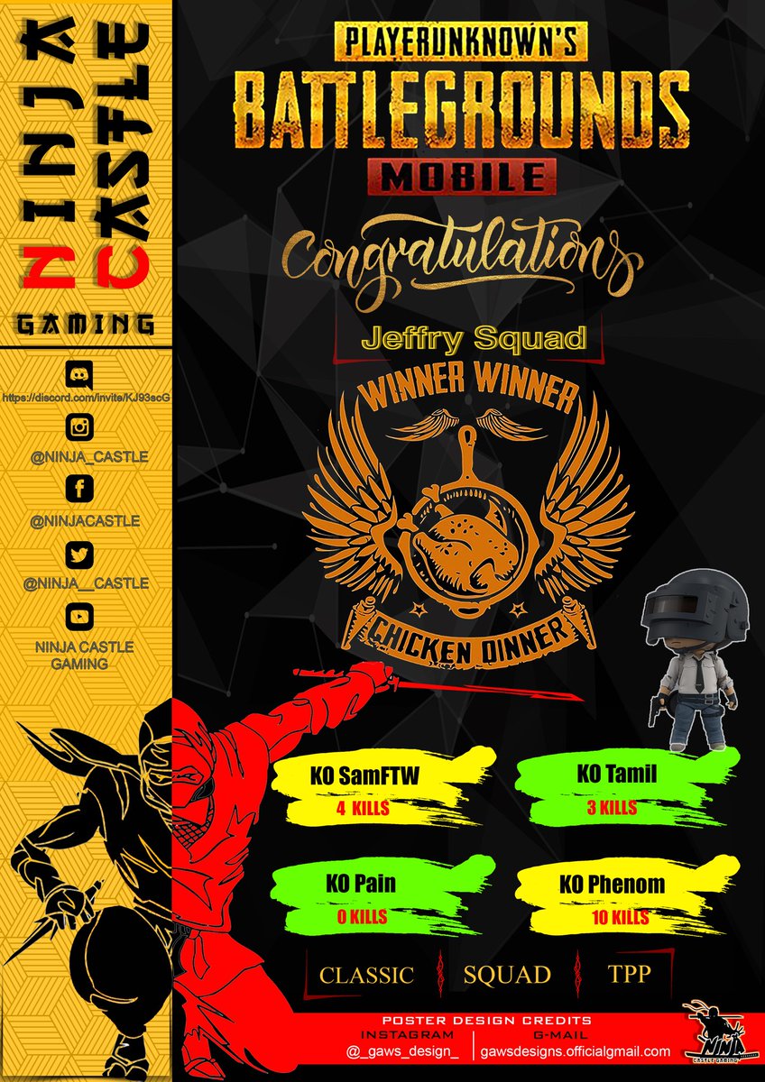 Ninja__Castle's tweet photo. 🇳 🇮 🇳 🇯 🇦  🇨 🇦 🇸 🇹 🇱 🇪
🐔"Winner Winner Chicken Dinner"🐔
💥Classic Erangle Duo Room Match💥
🥳Congratulations Winners🥳

DM for Participation

WhatsApp Link: https://t.co/o5RFYQB0Eo

YouTube Link: https://t.co/CD44iHFhkN
 #pubg #pubgroommatch #winners #tamilroommatch https://t.co/3vKHxBuIhC