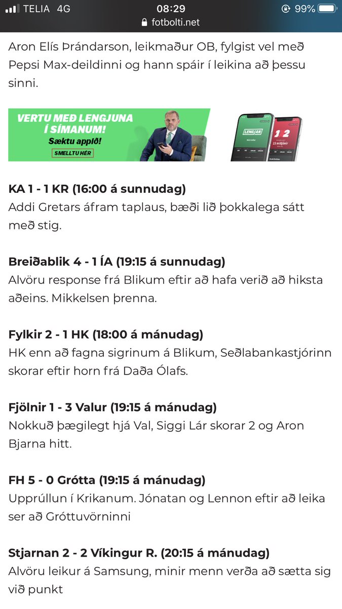Aron Þrándarson tweet media
