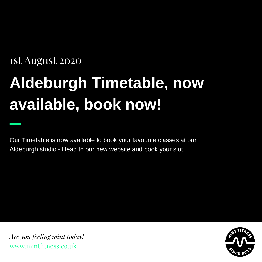 Our timetable went live late last week and classes are filling up fast - Get yours booked in now to ensure a space.

mintfitness.co.uk/aldeburgh-clas…

#MintFitness #Aldeburgh #LetsFeelMint