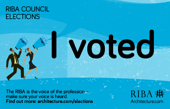 Have you voted in the <a href="/RIBA/">Royal Institute of British Architects</a> Council elections? Let your peers know that you’ve cast your vote and encourage others to do so by sharing this graphic! Remember - voting closes on 4 August architecture.com/elections
