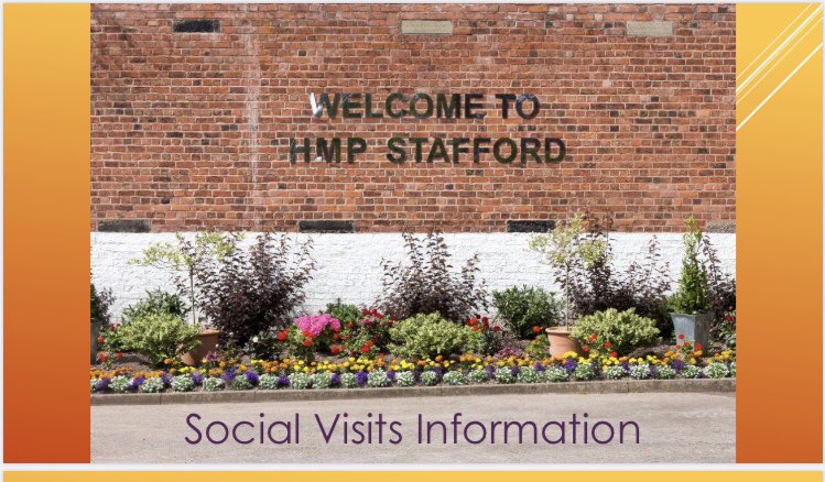stafford_hmp's tweet image. We are pleased to say our visits can restart from tomorrow, following a few amendments to ensure safety for all. Below is more information for any visitors