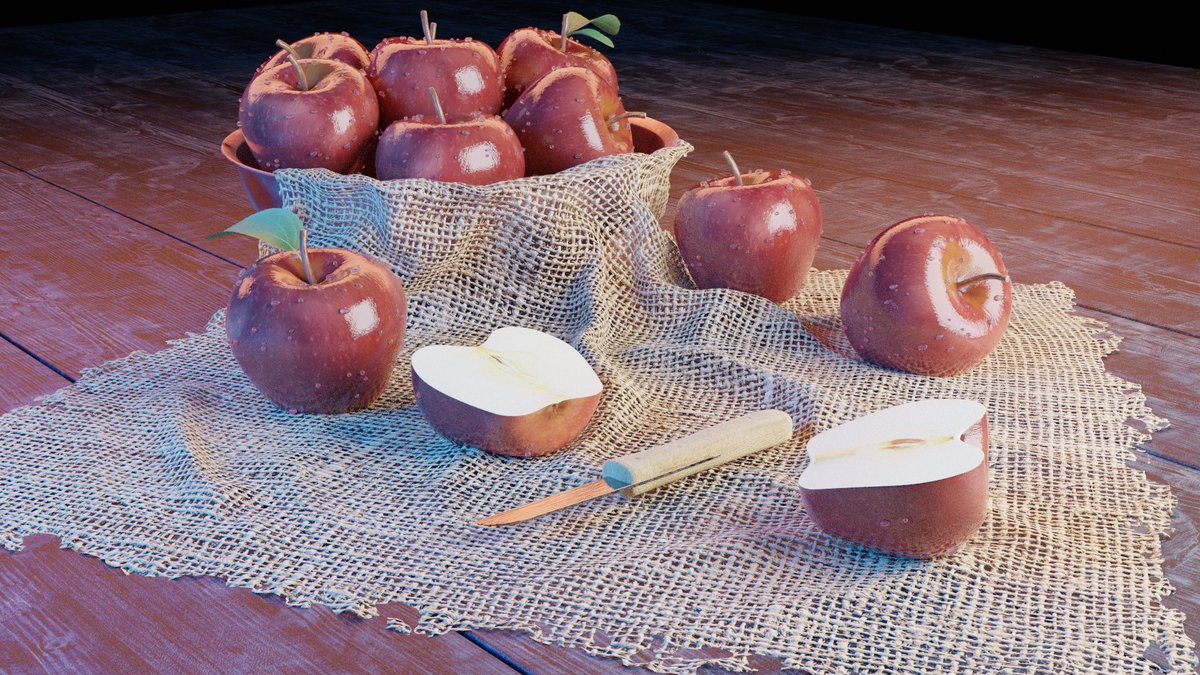 BlueWizardStud's tweet image. Este es el #modelado3D que he conseguido en #Blender después de seguir el #tutorial3D que os recomendé en el tweet anterior. ¿Os parecen reales o falsas? ¡ A mí me gustan! 😜😁
