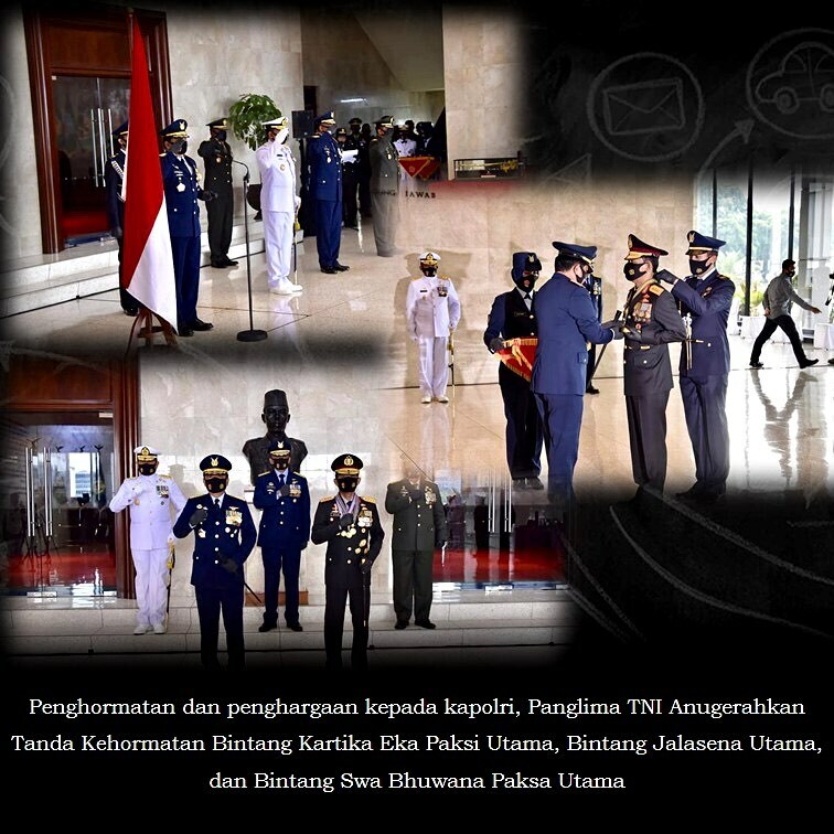 Res_Dharmasraya's tweet photo. Penganugerahan Kepada Kapolri dari TNI sebagai wujud  menumbuhkan kebanggaan, sikap ke teladanan, semangat kejuangan dan motivasi untuk meningkatkan darmabakti kepada bangsa dan negara #BintangUtamaTNIkpdKapolri https://t.co/sJr58pBDUi https://t.co/PViBdQOh2y