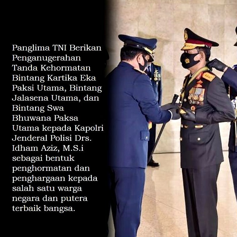 Res_Dharmasraya's tweet photo. #BintangUtamaTNIkpdKapolri Bintang Kartika Eka Paksi Utama berdasarkan Keppres Nomor 58/TK/Tahun 2020. https://t.co/GwintyazvI https://t.co/fnirSjZx5O