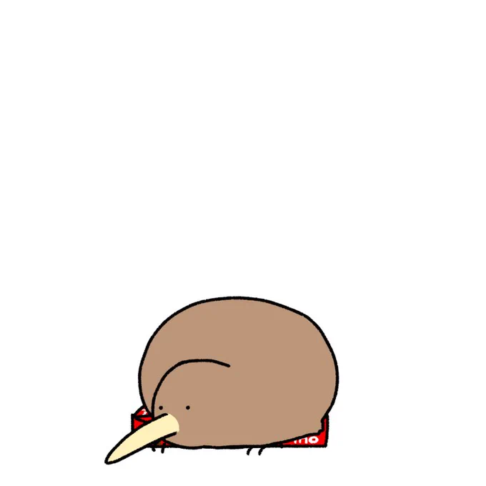 ピノは少し溶けてるくらいが一番美味しいと思っているので、皆のもあっためておいたキーウィ 