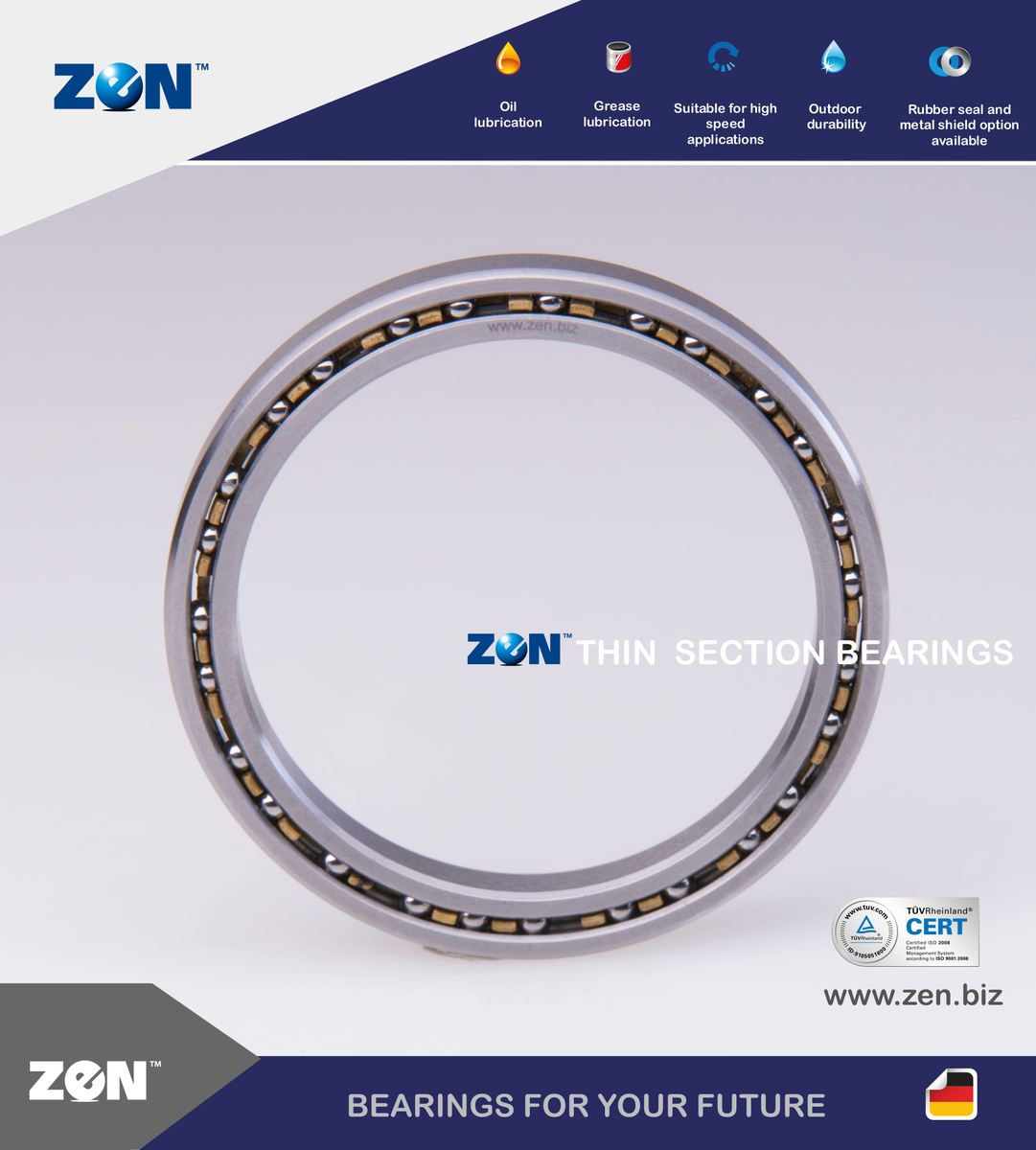 ZenBearings's tweet photo. ZEN Thin Section Bearings are designed to save space, lower
the weight and reduce friction. Available references and technical drawings at https://t.co/aM4WWZfDPl
#ZENBearings #ThinSectionBearings #Bearings #Manufacturing https://t.co/N4gm1mmxXN