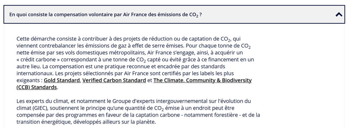 .  @AirFranceFR, ne faites pas dire au GIEC ce qu'il ne dit pas ! Au mieux c’est de la méconnaissance de la nature du GIEC, qui n’est pas prescriptif. Au pire c’est de l’instrumentalisation à des fins de publicité mensongère et  #greenwashing. (1/9)