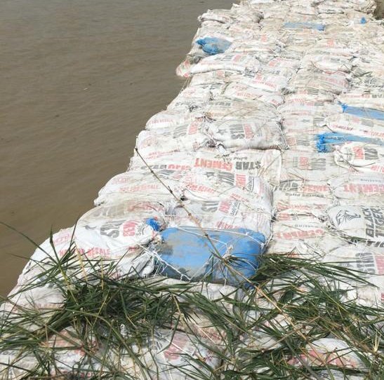 SanjayJhaBihar's tweet photo. The @WRD_Bihar officials have been monitoring all the embankments round the clock & are carrying out #FloodFightingWork wherever required.
These pictures are from Tapua village near #Kahalgaon where the dept is currently doing FFW on right bank of Ganga river. https://t.co/hsc2QTPgxj