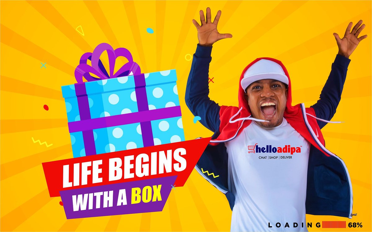 drcryme's tweet photo. "LIFE BEGINS WITH A BOX"
Loading........

@helloadipatv 
@helloadipa 
#HelloAdipaOnlineShop 
#LifeBeginsWithABox 
#Twipoprecords https://t.co/Kvo5awWX3Q