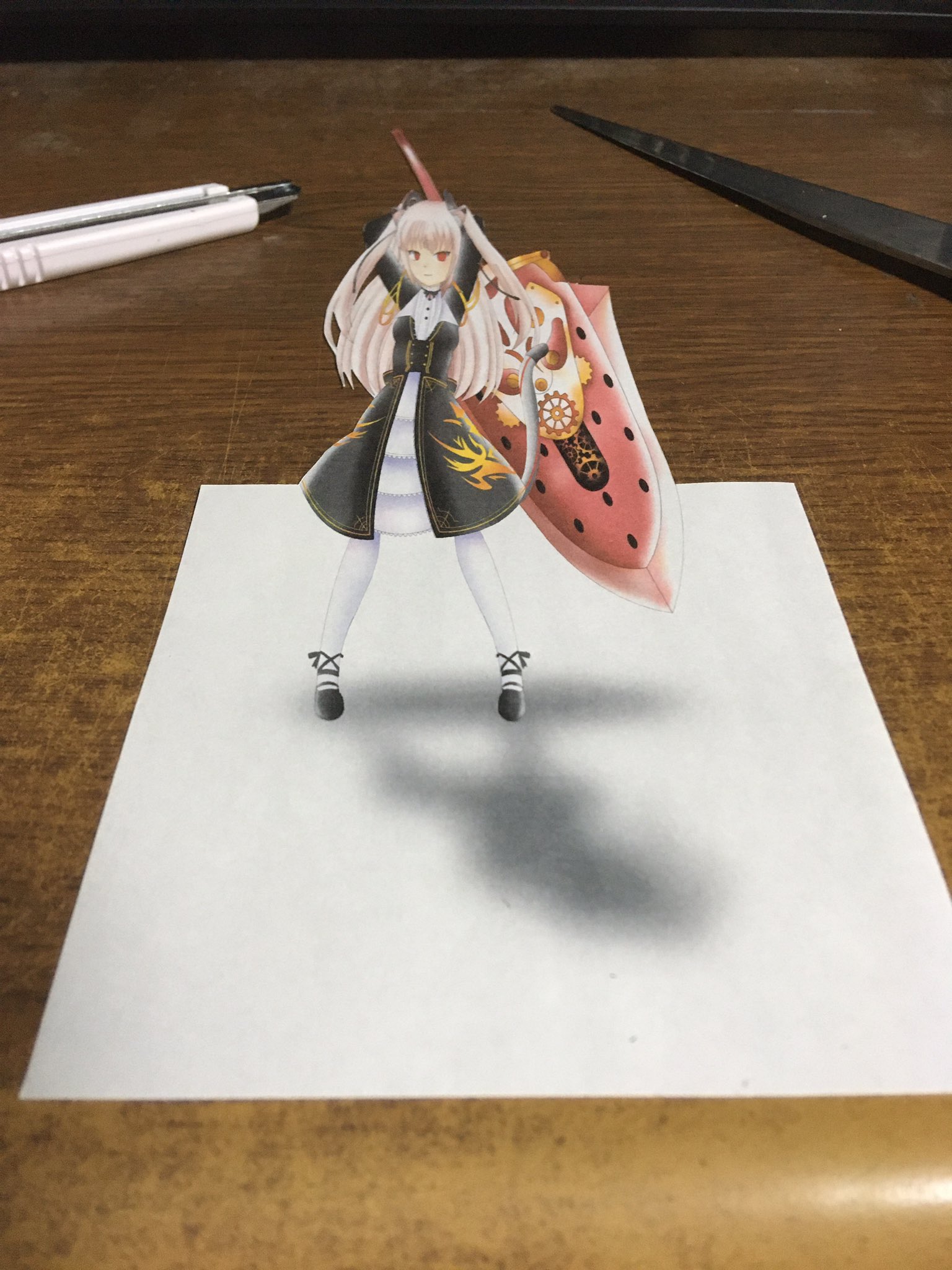 تويتر Hirosan على تويتر 前回のイラストを利用して騙し絵を実験的に作ってみた 立体的に見えるかな Nora Cat T Co Qbovvuisww