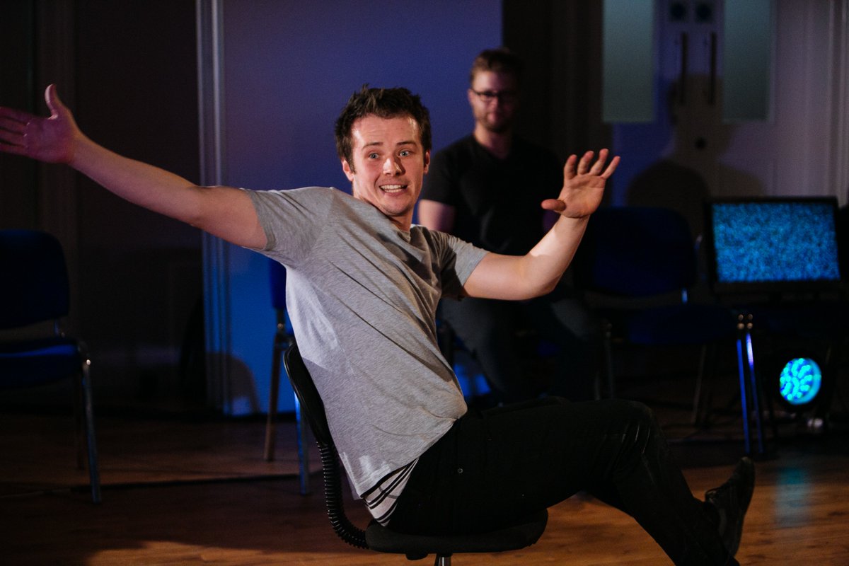 Our aim in 2015 was to create a performance that sparked an open and honest dialogue about sex and the internet.The first performance was at  @IntoTheNewFest and to be honest, we didn't like what we'd made. Even though  @robbiedgordon looks like he's having a great time here.