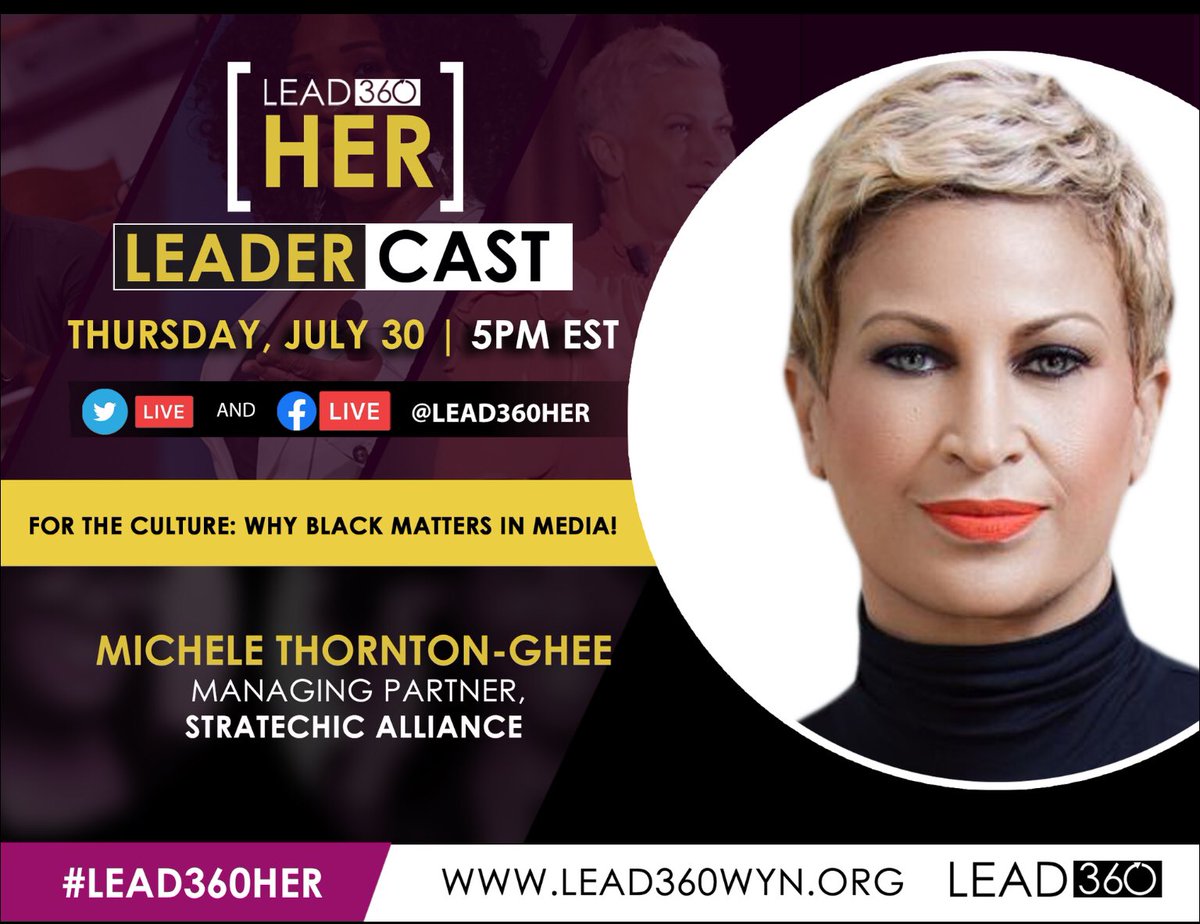 Lead360Her's tweet photo. #TuesdayMotivation  - @stratechic is a very successful executive who’s generated billions at some of the largest media companies in the world! Join #LEAD360HER to learn more about her career &amp; what she has to say about challenges faced by Black-owned Media https://t.co/4JiVkz5i12