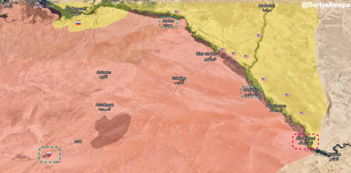 However, the increase of Russian troops at the outskirts of Deir Ezzor, together with reports about the construction of two Russian bases in Palmira and Maadan seems to indicate a greater involvement of troops & support to  #SAA against  #ISIS east of the country in the future (9)