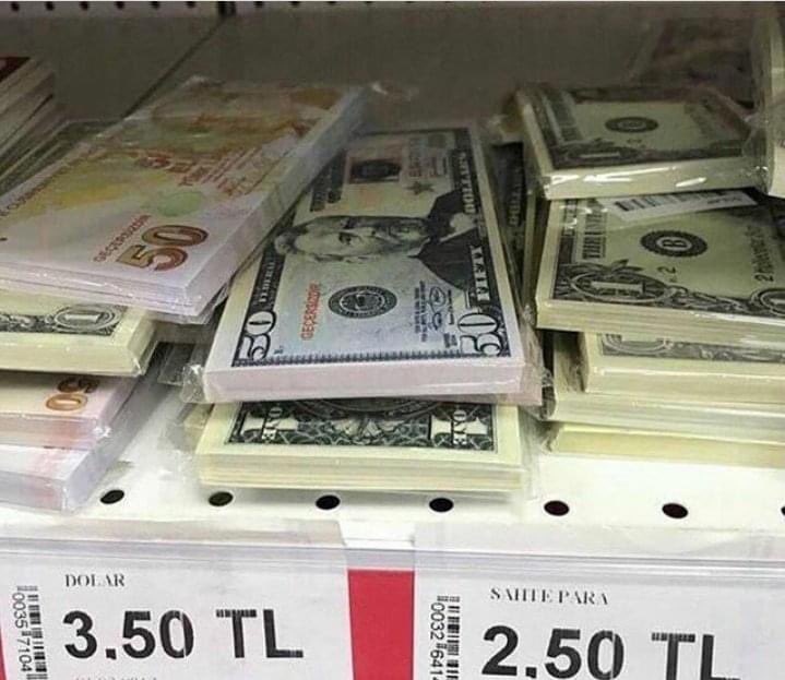 Sahte parada bile Dolar TL’yi geçmiş 🥰🥰🥰