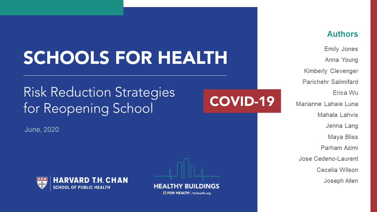1/ Dear USA, we gave it our best shot to give you tools to reopen schools safely. The hard part is now on you.--> report on 'what' to do in schools--> report on 'when' to open schools--> 3 op-eds on 'why' opening is critical + 'how'--> guide for parents[links in thread]