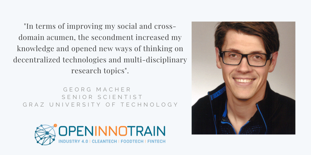 OpenInnoTrain's tweet photo. Learn more about Georg’s experience as an #OpenInnoTrain #secondee
👉 https://t.co/QImHi1FOGf
Want to join us? Reach out!
📧 info@openinnotrain.eu
@tugraz #OpenInnovation #research #H2020 #secondment #ResearchImpactEU @MSCActions @RMIT https://t.co/4u609MKisP