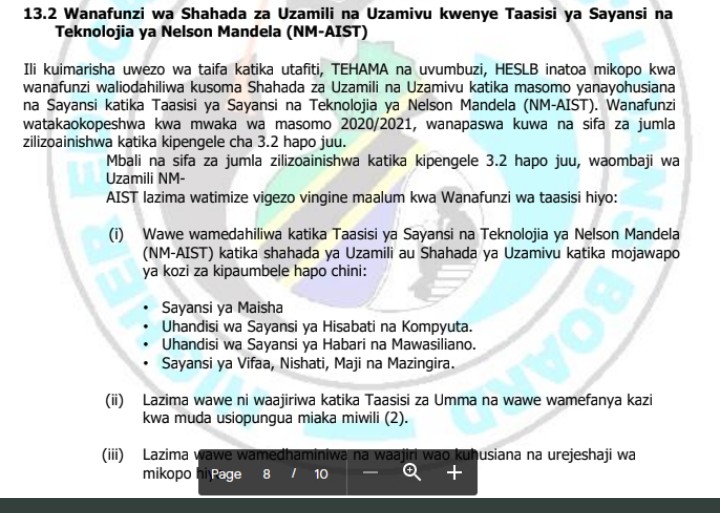 MuhagazePH's tweet photo. SPECIAL consideration by the Higher Education Students' Loans Board (HESLB), Tanzania; for students applying into the @NM_AIST MSc. and PhD programs.

Nafasi ya upendeleo kutoka bodi ya mikopo kwa wanafunzi wa Kitanzania wanaotaka kujiunga na @NM_AIST (Uzamili/Uzamivu) https://t.co/rfRt2vYIoI
