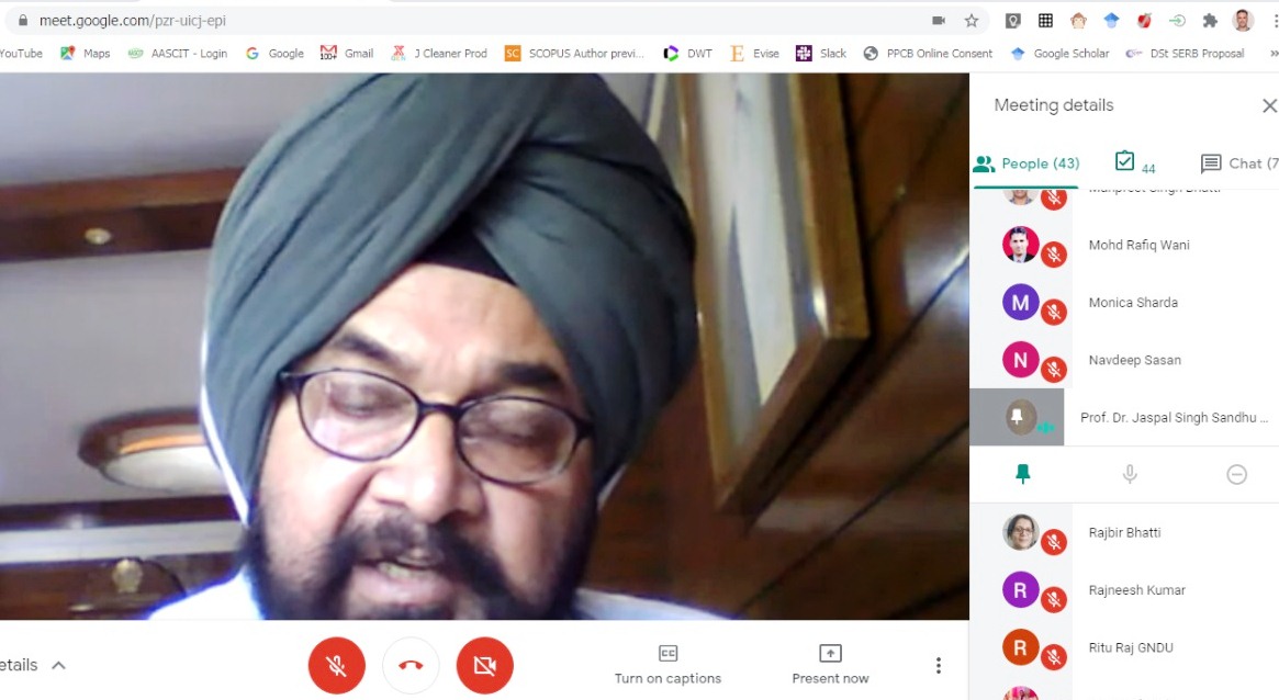 gndu_amritsar's tweet photo. Prof. Jaspal Singh Sandhu, Vice-Chancellor inaugurated one week UGC approved online short term course on ‘Intellectual Property Rights (IPR) &amp; Ethics’ being conducted by UGC-Human Resource Development Centre of Guru Nanak Dev University. https://t.co/KBsp9AQsTm