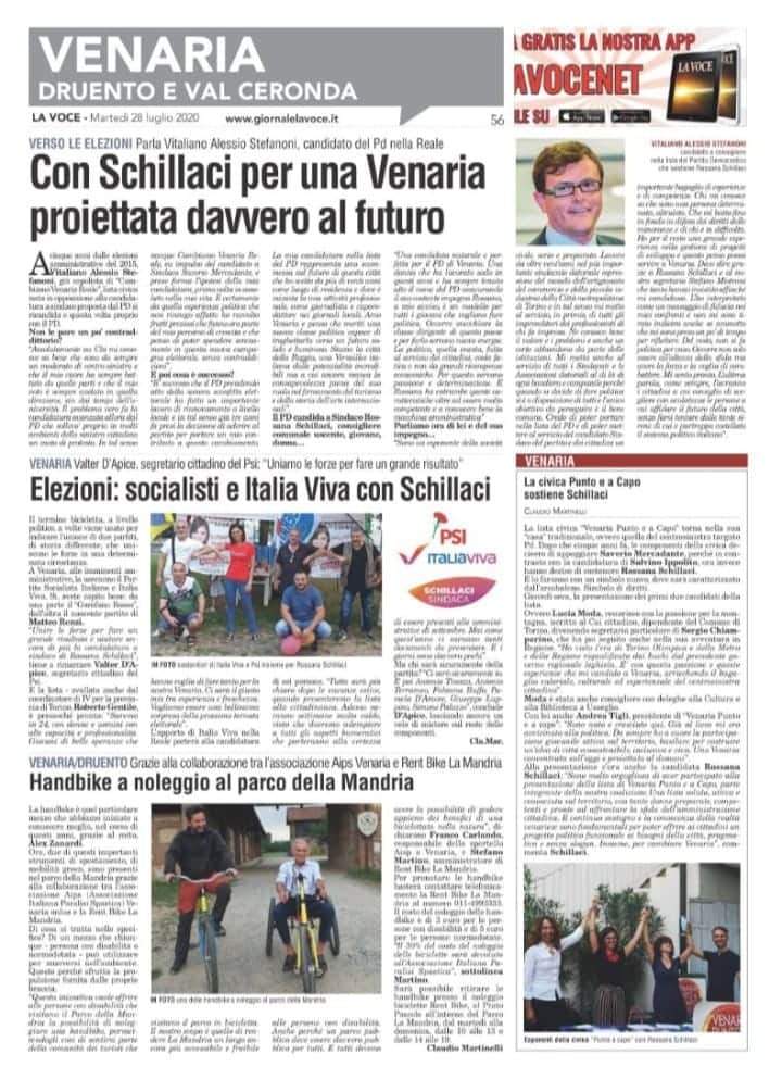 RossSchillaci's tweet photo. Oggi una pagina intera su @LaVoceRedazione dedicata ai nostri progetti per Venaria e alla nostra coalizione 😁
Con Alessio Stefanoni per il suo appoggio e Franco Carlando
#VenariaSeitu 
@diritto2016   @LaVoceRedazione https://t.co/wuM1dApUY1