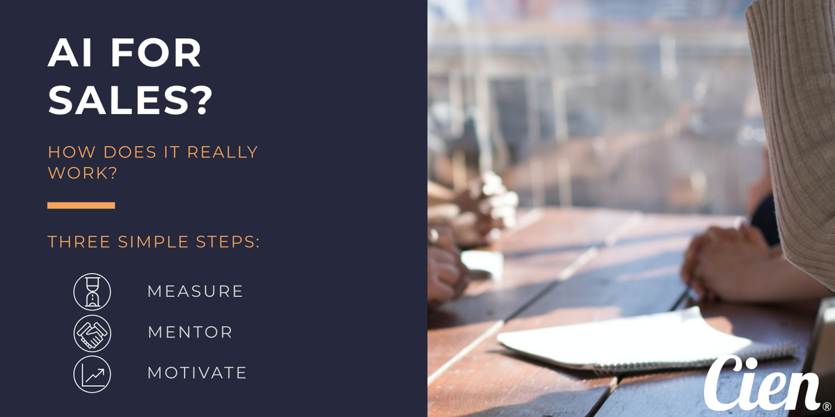 cien_ai's tweet photo. Our AI-first platform uses #artificialintelligence and #machinelearning to help you gain a holistic understanding of your #sales and #marketing processes.

#cien #ai #aiforsales #salescoaching #salesproductivity #salesdevelopment #salesexcellence #getto100 #zerotocien https://t.co/BFvWYIbFBA