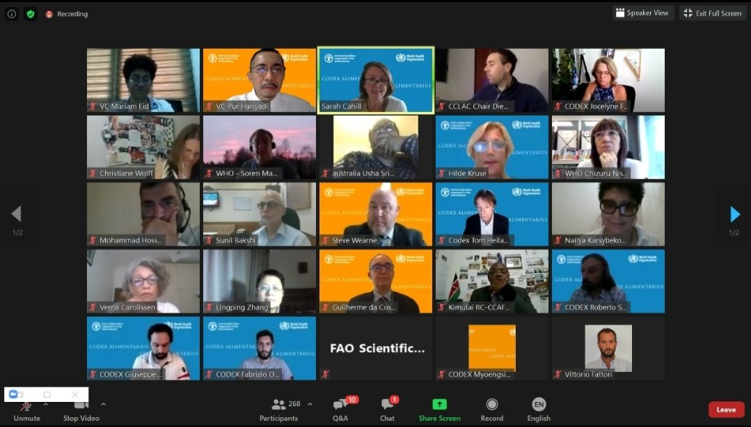 phariyadi's tweet photo. Happening now...
Codex Webinar (28th July 2020 from 12 noon to 14h CET): discussing and planning for the 43rd session of the #CAC #codexalimentariuscommission
https://t.co/7j3ixiljim https://t.co/rtTxBaRg4u