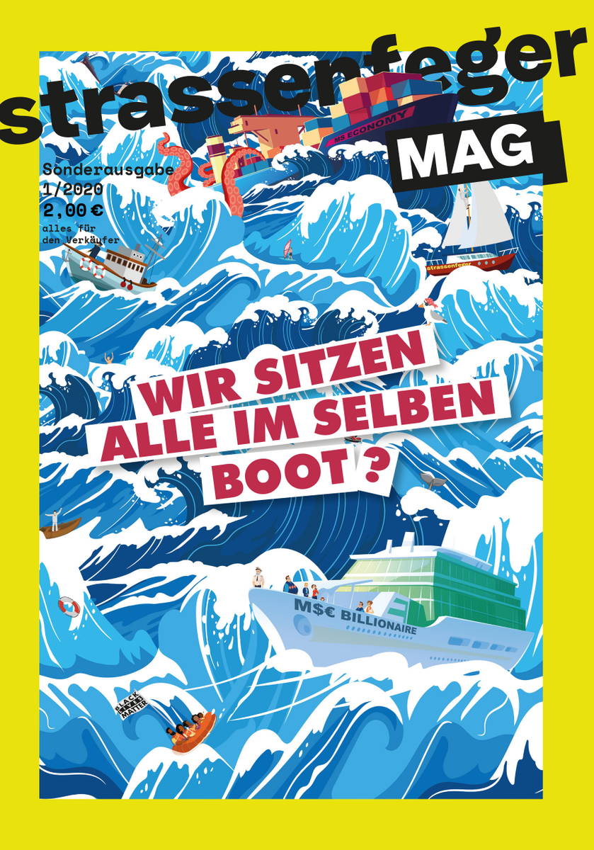 DRadlbeck's tweet photo. ☝️🎆Es ist soweit, @strfeger proudly presents: Der #strassenfeger erwacht aus seiner Pause und ist ab dem 07.08.20 auf den Straßen Berlins erhältlich: Das neue strassenfeger MAG! Unbedingt kaufen und damit direkt #wohnungslose Menschen unterstützen!👉👉👉https://t.co/oHO1UZNhTy https://t.co/fQIEuSHURn