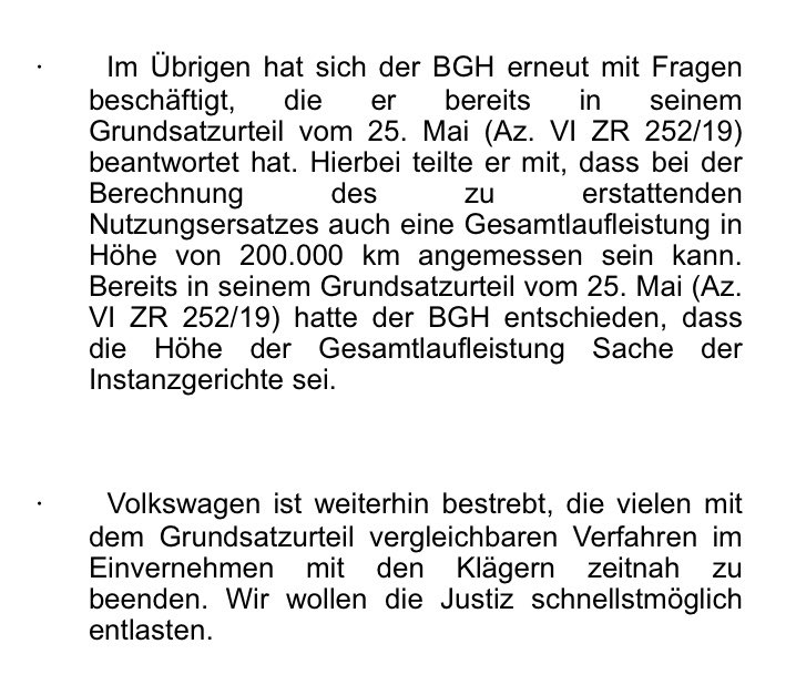 kavojtech's tweet photo. In der ersten Verhandlung hat der #BGH wie am 21. Juli dazu tendiert, den Anspruch auf Deliktszinsen zu verneinen. #bghvw https://t.co/S8FwxEWvl8