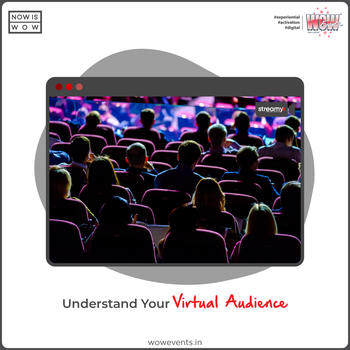 WOWEvents's tweet photo. Understanding who your attendees are, their interest, and what they want will create a strong foundation for a successful virtual event.

#VirtualEvents #VirtualEventtips #VirtualAudiance #OnlineEvents #WOWEvents #NOWISWOW #Eventprofs #WOWExp #Streamy #TuesdayTips https://t.co/mc2BL6YOOn