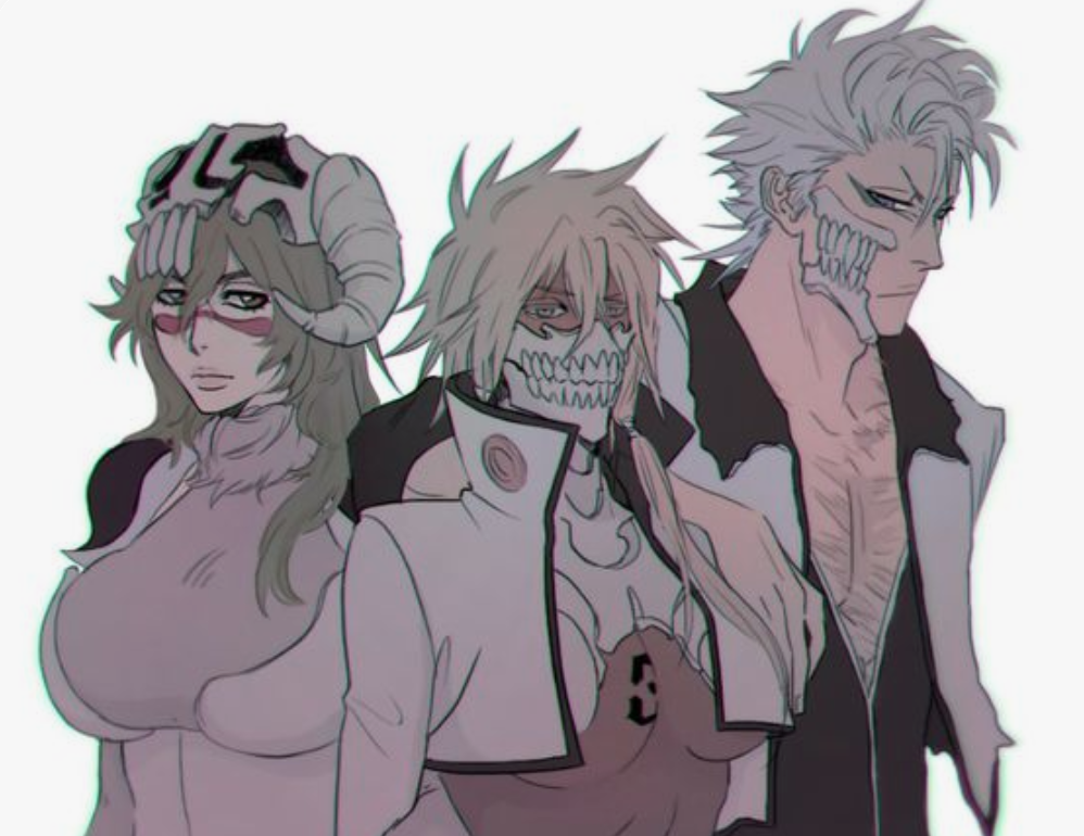 Une fois Aizen vaincu, il règne avec Nel et Tia sur le Hueco Mundo, toujours dans le respect des couleurs symboliques : Tia, le jaune de l'intelligence est la tête pensante, Nell le vert de l'espoir, le lien avec Urahara, et Grimm le bleu du pouvoir relié a Ichigo.