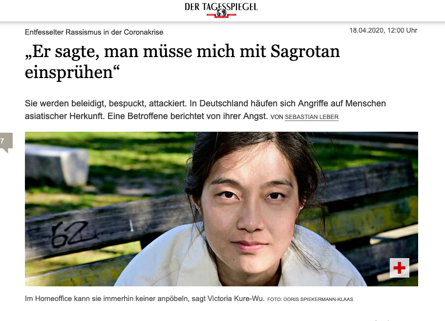 REKLAMATIONCOM's tweet photo. Victoria Kure-Wu kämpft mit https://t.co/96x7W0obK2! Anti- #Rassismus  @WirVsVirus #Rechtsextremismus #saynotoracism

🙊Verrohung der Sprache im Online-Verhalten infolge von Corona „erschreckend eindeutig messbar“ #ichbinkeinVirus behält recht! https://t.co/cA7zfYssqv https://t.co/sbbxOALYg1
