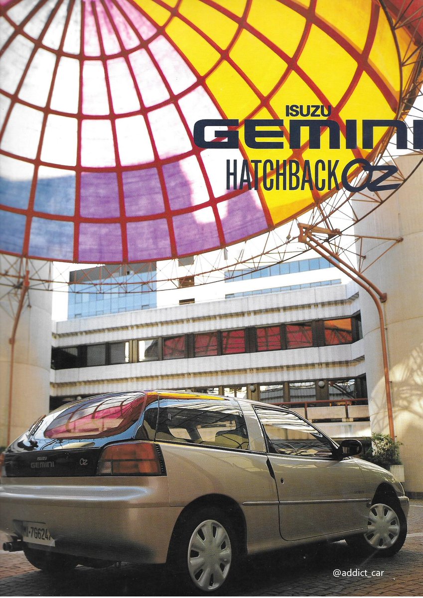 The 1991 third generation Isuzu Gemini included the Hatchback OZ