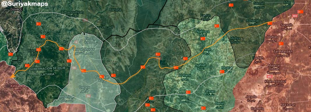 The second and much more recent reason has been the next third phase of  #IdlibDawn operation. After almost 5 months the Russian-Turkish patrols have completed the designated section of the M4 highway for the first time. (12)