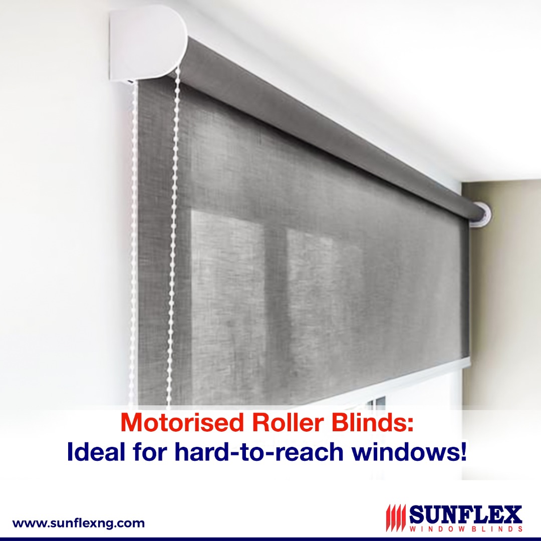 SunflexBlindsNG's tweet photo. Our Motorised Roller #Blinds are easy to operate and perfect for your hard-to-reach windows.They are operated with remote control. 

To know more about our #Motorised Roller Blinds, 
Contact us with these details:
Phone/WhatsApp: 08023117304
Email: info@sunflexng.com https://t.co/xq9Y4Jd71j