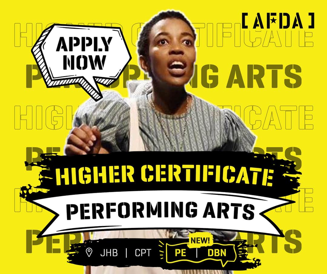 afda_co_za's tweet photo. 🔥🎭 AFDA launches Higher Certificate in Performing Arts course for you 🎭🔥

The future is NOW.

Read more: https://t.co/lyX2ZqApO6

#AFDA #AFDAforEveryone #performingarts #1yearcourse #stage #lighting #sound #costume #production #arts #theatre #stageprops #humansofAFDA #genesis https://t.co/B1ACeRM6hN