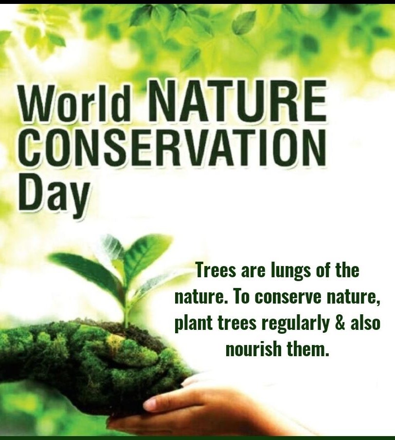 TechandTaught's tweet photo. On this #WorldNatureConservationDay, let's pledge to take the best care of our Mother Earth and environment pollution free . https://t.co/mlSIj0TxoN