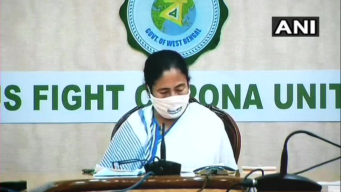 ndtv's tweet photo. No lockdown on August 1 on the occasion of Bakr Eid, says West Bengal Chief Minister Mamata Banerjee.
(Photo: ANI) https://t.co/9avtgs1YqZ