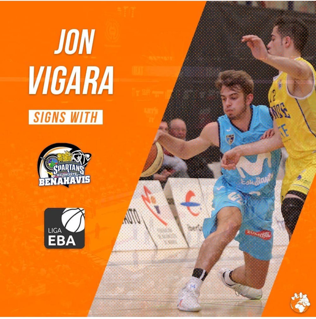 PressionaMgmt's tweet photo. ✅ SIGNING 

Jon Vigara (@jonvigara_) joins 🇪🇸 EBA team @BasketBenahavis for the 2020-21 season!

The 6'0" Combo will have a important role in the team, and we can't wait to see his energy and scoring skills on the court!!
🇪🇦 Mucha Suerte Jon!!
#pressionaplayers https://t.co/RLPy47r1EP