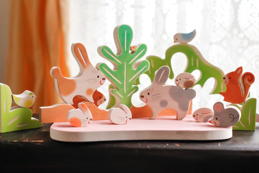 かろくこうぼう 「いないいないばあっ！」の世界から 木製パズル ねこ